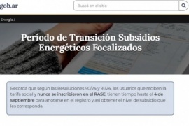 Queda una semana para inscribirse en el registro de subsidios a la energía