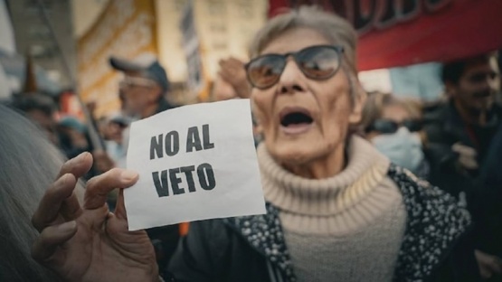 Los jubilados harán otra marcha contra el veto de Javier Milei