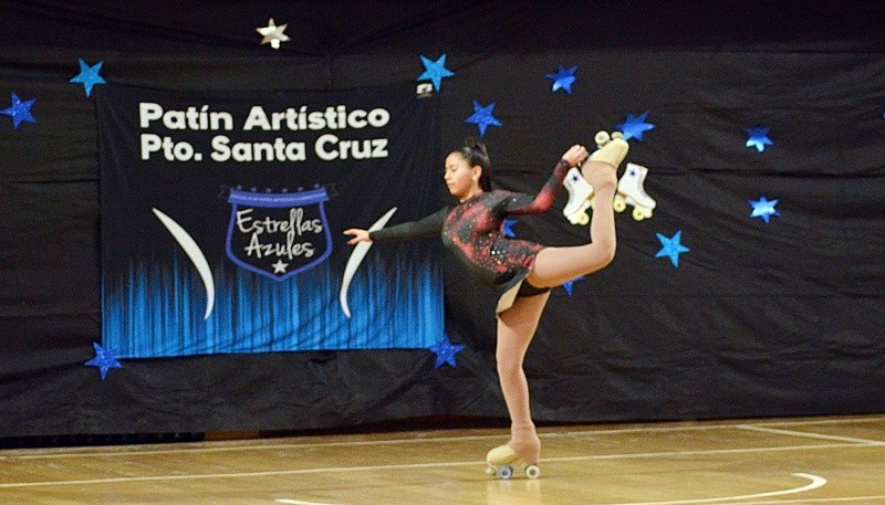 Gran muestra de patín en Puerto Santa Cruz.