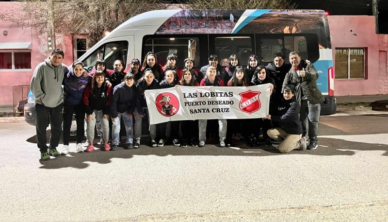 La delegación deseadense antes de viajar a la capital chubutense.