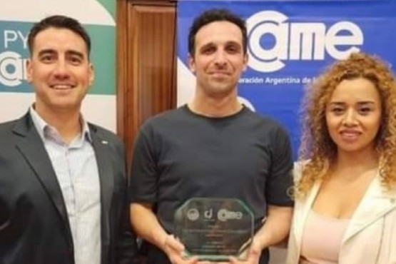 El santacruceño Ezequiel Ruete fue premiado como Joven Empresario Argentino 2024