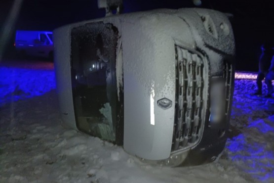 Un herido tras vuelco en Ruta Nacional N°3