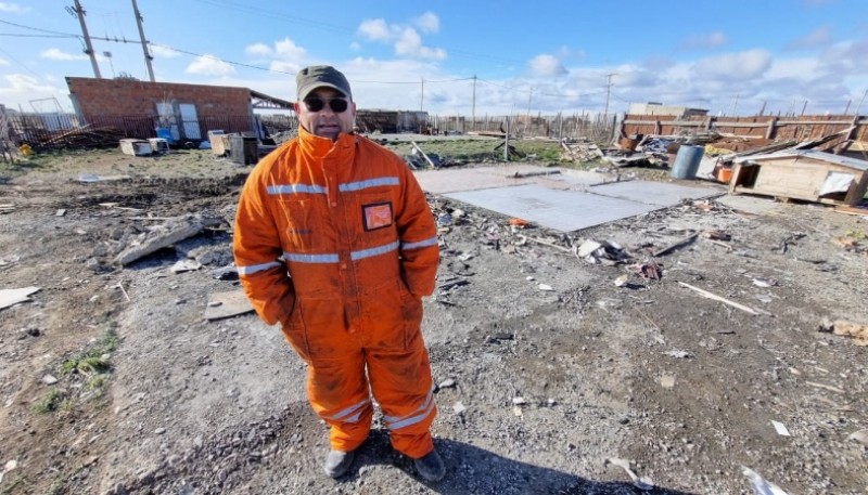  Oscar, propietario de la vivienda que fue incendiada.