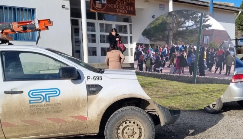 Evacuación por fuga de gas en la Escuela N° 54