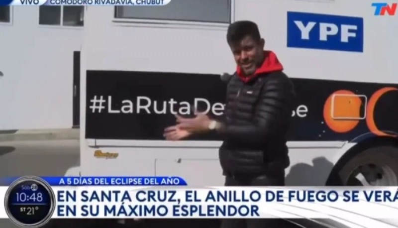 José Bianco y su percance en Comodoro Rivadavia durante La Ruta Del Eclipse