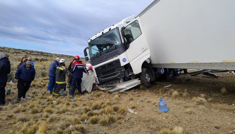 Un camionero lesionado por descompensación 