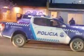 Fuerte operativo policial en vivienda