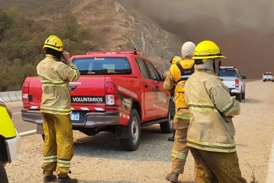 Se originó un nuevo foco de incendio en La Calera