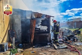 Pérdidas totales en un galpón incendiado