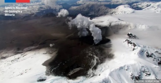 Reportan actividad en el volcán Hudson