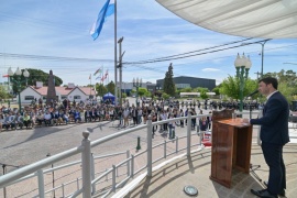 Acto por los festejos del 138° aniversario de Trelew