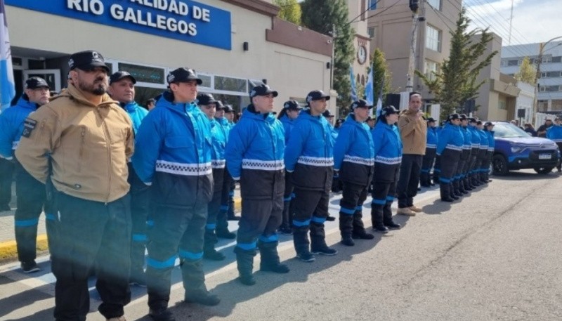 Primeros días de la Guardia Urbana Municipal: 