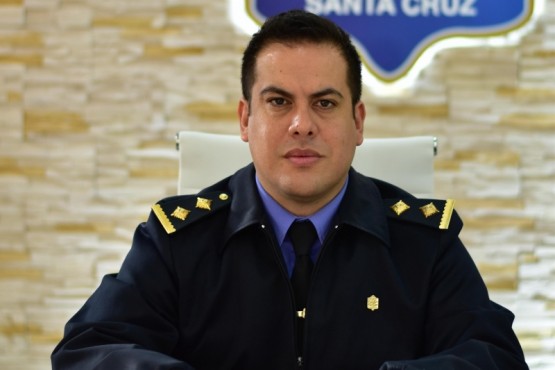 Comisario Elbio Ramirez, vocero de la Policía de Santa Cruz.