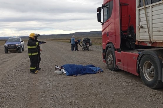 Socorren a una pareja brasilera accidentada en moto