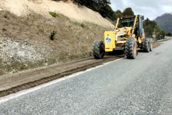 En Tierra del Fuego, Vialidad Nacional lleva adelante trabajos sobre la Ruta Nacional N°3