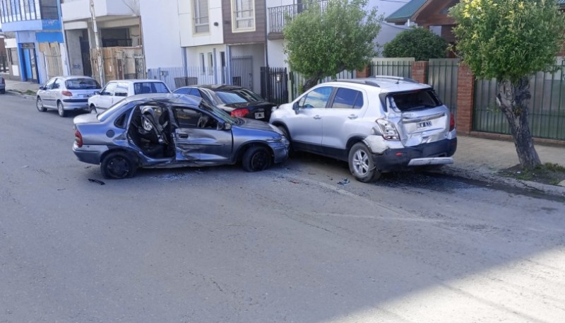 Choque Av. San Martín y Gobernador Moyano 