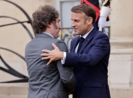 Javier Milei y Emmanuel Macron se reúnen en Casa Rosada