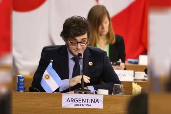 Milei, en la cumbre del G20 en Río de Janeiro. (Foto: Presidencia)