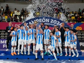 Argentina se coronó campeón del Sudamericano Sub-20 de Futsal