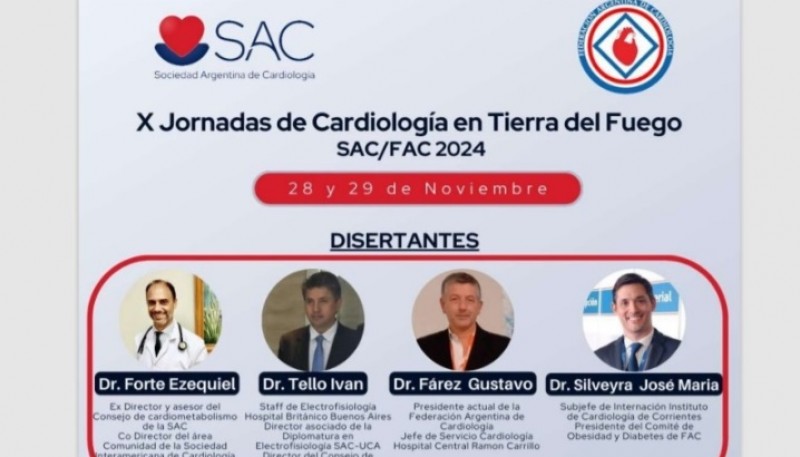 Organizan las X Jornadas de Cardiología en Tierra del Fuego