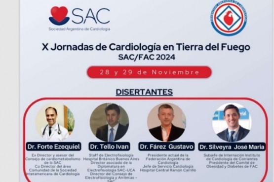 Organizan las X Jornadas de Cardiología en Tierra del Fuego