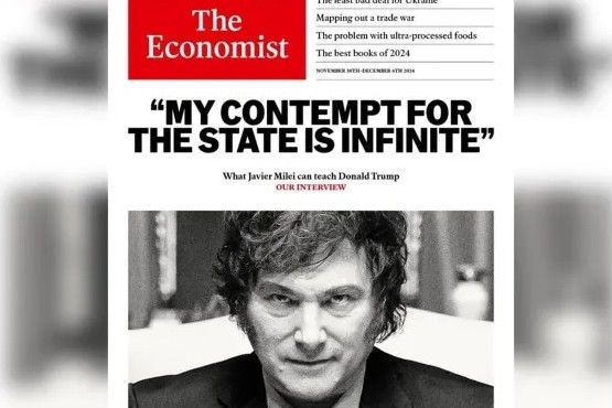 Milei protagoniza la tapa de The Economist: 