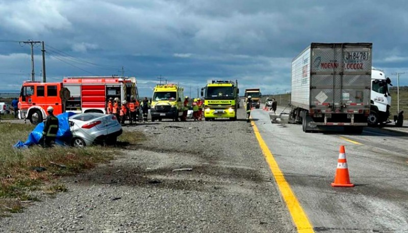 Nuevo accidente fatal en Punta Arenas: Ahora en la Ruta 9 en el sector de Cabo Negro