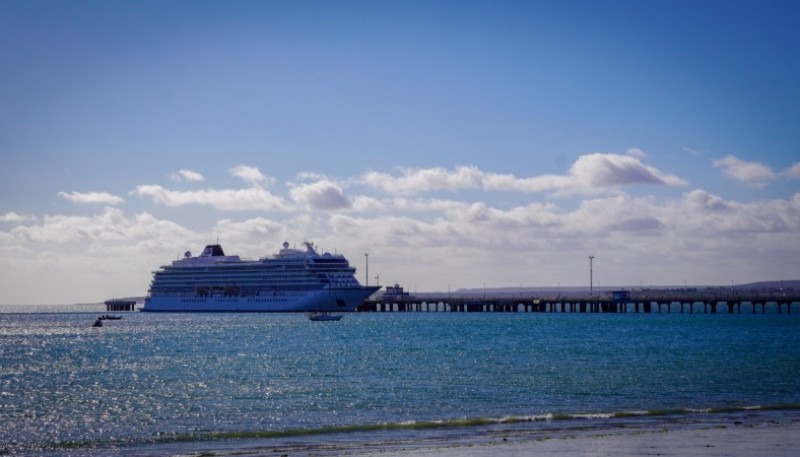 Puerto Madryn recibió al Viking Jupiter en la quinta recalada de la temporada