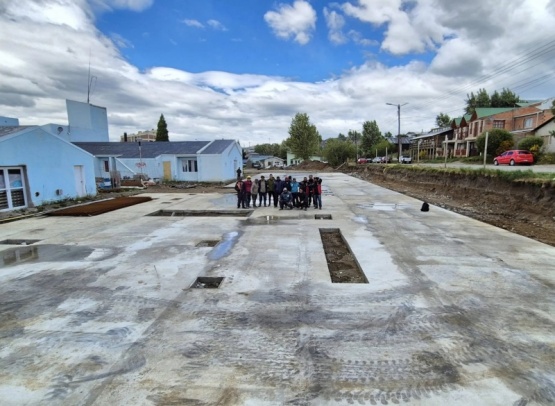 Culminó la construcción de la platea del Hospital Modular de 28 de Noviembre