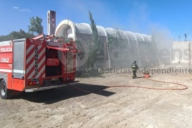 Incendio en la capilla Cristo Obrero, perdidas totales en el salón de catecismo