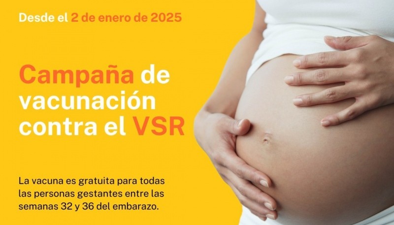 Chubut realizará nueva Campaña de Vacunación de embarazadas para proteger a sus bebés de la Bronquiolitis y la Neumonía