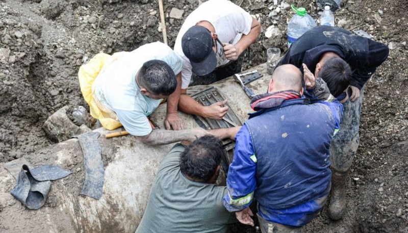 Servicios Públicos repara el acueducto de Palermo Aike y solicita uso responsable del agua