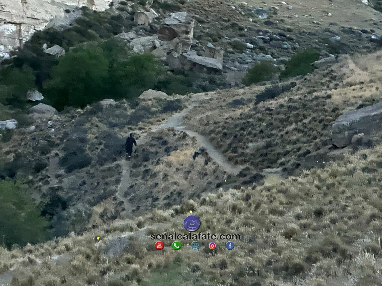 Incendio en el sector del Cañadón del Arroyo Calafate