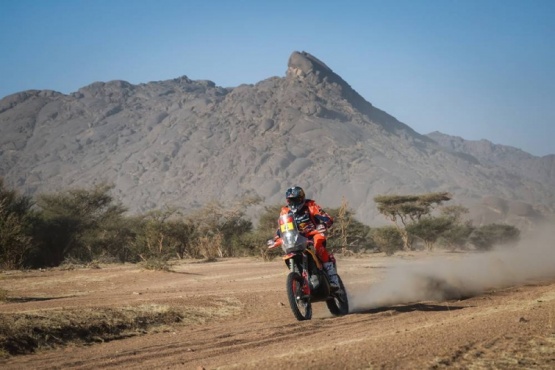 El australiano voló también en este segundo día. (Foto: Rally Dakar)