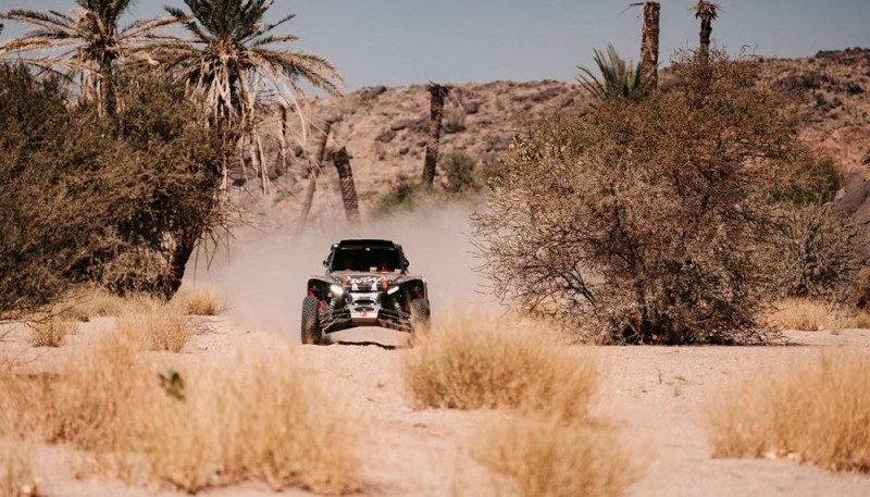 El binomio cordobés en acción. (Foto: Rally Dakar)