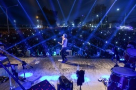 Más de 60 mil personas disfrutaron del show de Luck Ra en Puerto Madryn