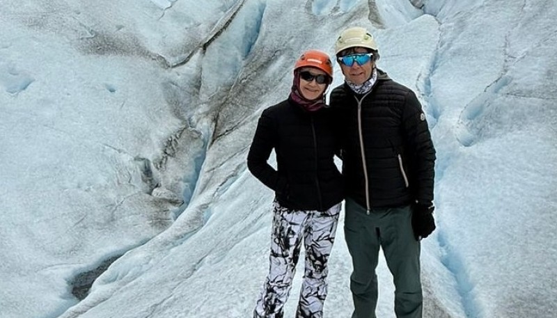 Ariel Rodríguez Palacios visitó el glaciar Perito Moreno