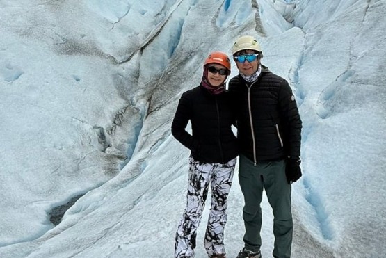 Ariel Rodríguez Palacios visitó el glaciar Perito Moreno