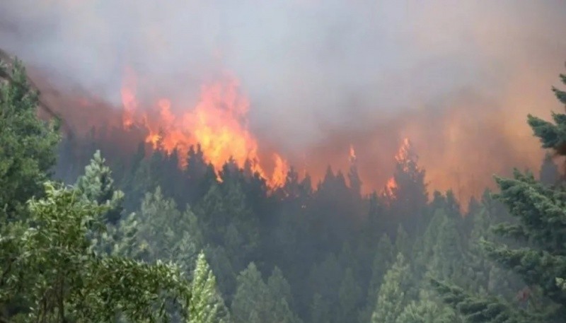 Incendio en Epuyén: Cuatro viviendas afectadas y evacuación de vecinos