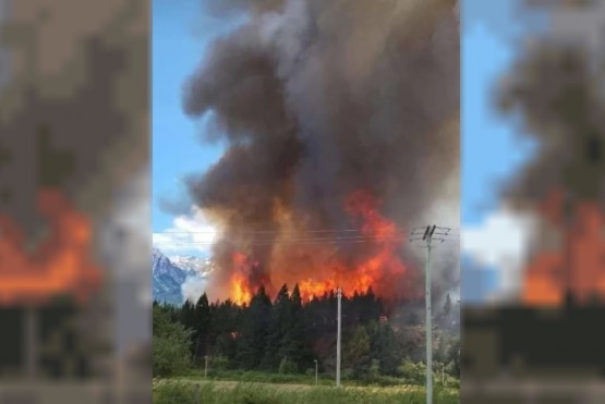 Epuyén: los bomberos contuvieron el flanco izquierdo del incendio