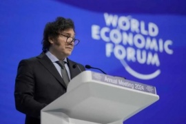 Milei llegó a Suiza para participar del Foro de Davos