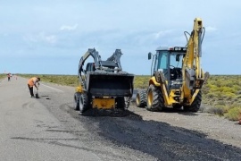 Vialidad Nacional realizó trabajos de bacheo sobre la Ruta Nacional 26