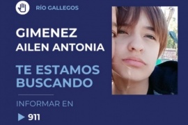 Se solicita colaboración para dar con el paradero de Ailén Antonia Giménez