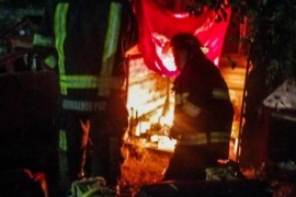 Principio de incendio en santuario del Gauchito Gil