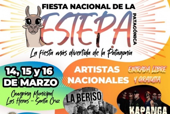 Confirman los artistas que participarán de la Fiesta Nacional de la Estepa Patagónica