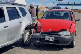 Una mujer herida tras fuerte choque