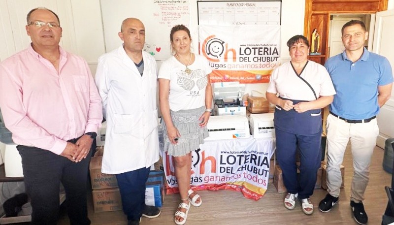 Lotería del Chubut entregó equipamiento al Hospital 