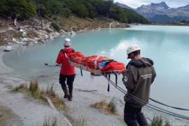 Una ciudadana lesionada fue rescatada en Ushuaia