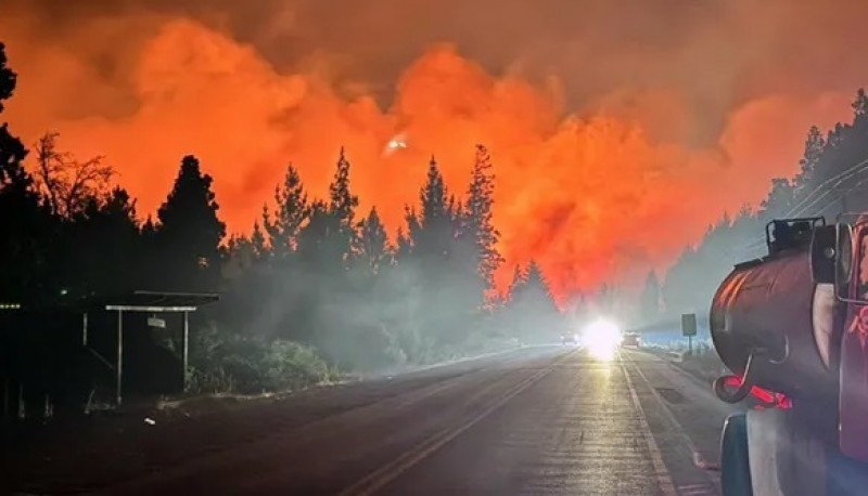 Incendios sin control en El Bolsón: 