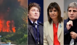 Denuncian penalmente a Milei, Bullrich y Caputo por los incendios en la Patagonia